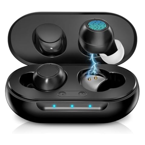 Hearing Aids Reachrgeable-Hearing Aids For Senior,Digital Hearing Amplifier Sound Amplifier for Ears Hearing Aid Earbuds Devices for Adult, Black Cover