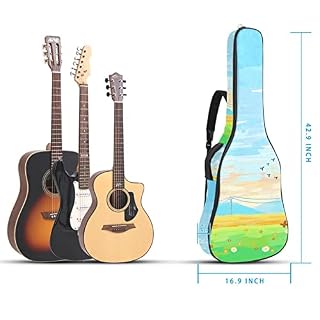 Housse de transport étanche pour guitare avec bandoulière réglable Motif paysage naturel, Multicolore 01., 42.9×16.9×4.7… - Les Beatles, Paul McCartney, John Lennon, RIngo Starr, George Harrison Housse de transport étanche pour guitare avec bandoulière réglable Motif paysage naturel, Multicolore 01., 42.9x16.9x4.7… – Image 5