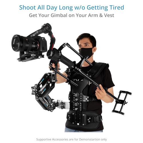 FLYCAM G-Axis 5000 Gimbal Support Handheld Camera Stabilizer for Arm & Vest. Supports Single-Handle Motorized Gimbals. Comes with C-Stand Adapter. Payload Up to 6kg / 13.2lb (FLCM-GX-5000)