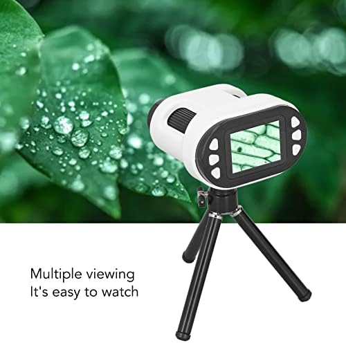Handheld Digital Microscope Telescope for Kids, USB Kids Microscope Camera with Portable Tripod, 6 Specimens Telescope, 2 LCD 200X Electronic Binoculars, Gift for Children (White) 3 41GVbUl53kL. AC