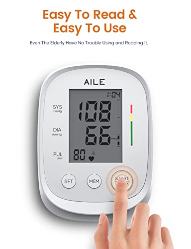 Aile X5 Blood Pressure Monitor,Aile Blood Pressure Machine Upper Arm Large Cuff(8.7"-16.5"Adjustable),Automatic High Blood Pressure Cuff thumb #2
