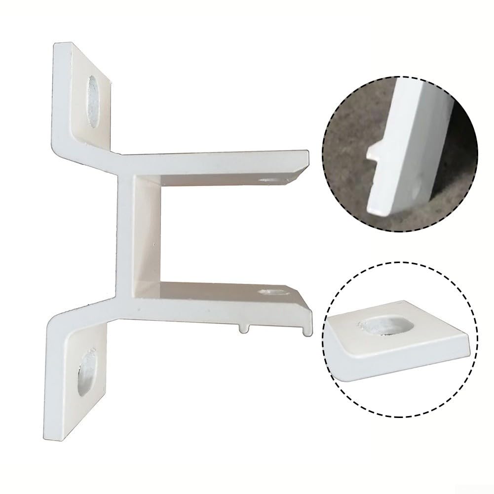 Weiße Ersatz-Wandhalterung Für Einziehbare Markisen – Aluminium, Für 40×40 Mm Vierkantrohre