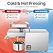 610W Stainless Steel Oil Press Machine for Home Use, 110V Electric Automatic Cold & Hot Press Oil Expeller with Intelligent Temp Control, 8.8lbs/h High Yield for Peanut Sesame Sunflower Seeds Nuts