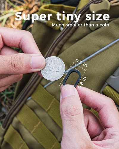 FEGVE Titanium Key Chain Rings for Home Keys, Bag Pendant