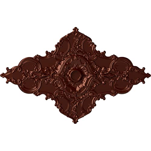 Ekena Millwork CM70X43MLACS Melchor Diamond Ceiling Medallion, 67 1/4"W x 43 3/8"H x 4"ID x 2"P, Hand-Painted Antique Copper