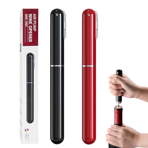 Fbbules 2 Piezas Sacacorchos De Vino Profesional Abridor De Botellas Con Aire A Presión Acero Inoxidable Regalo Para Amantes Del Vino Hombre Mujer