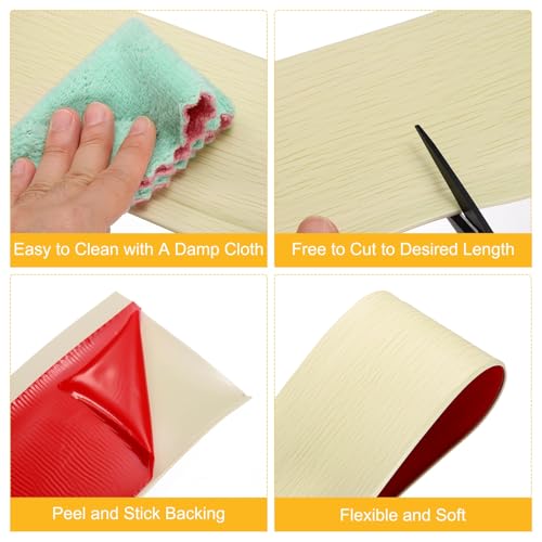 Plinthe murale autocollante PVC pour masquer les défauts d'angle de mur - 4