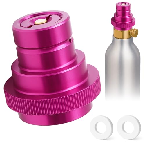Druuzyl CO2 Schnelladapter Quick-Adapter für 425g Zylinder Kompatibel mit Duo/Terra/Art TR21-4 Trapezgewinde(Inkl. Dichtung)