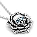 Controse Skull Rose Birthstone Necklace With Crystal 17