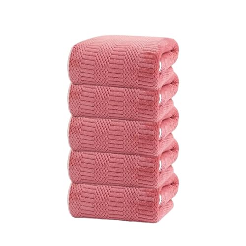 Juego de toallas microfibra altamente absorbente Lucky Grid pack de 5 2