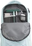 THE NORTH FACE Women's Jester Everyday Laptop Backpack | Commuter Travel Bag with Laptop Sleeve, Water Repellent Finish, Ice Blue/TNF Black, One Size