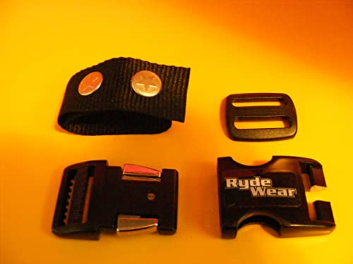 Black Metal XL with Double Button Strap Strongest Motorcycle Helmet Quick Release Helmets Chin Strap Buckle