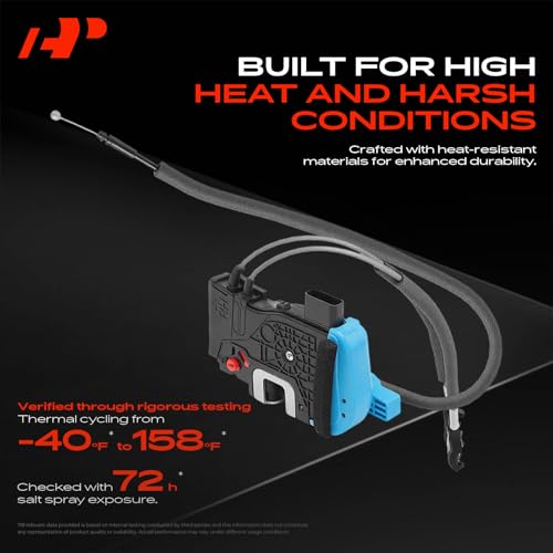 Image of A-Premium Rear Right Passenger Side Door Lock Actuator Compatible with Hyundai Veloster 2012-2017