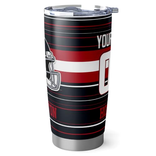 Image of Houston Tumbler 20oz Travel Mug Gifts Custom Name Number