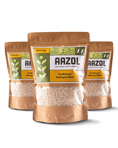 Aazol Unpolished Indrayani Rice | Unique Sticky Texture | Aromatic Native Variety | Hand Pounded Rice Aazol Unpolished Indrayani Rice | Unique Sticky Texture | Aromatic Native Variety | Hand Pounded Rice