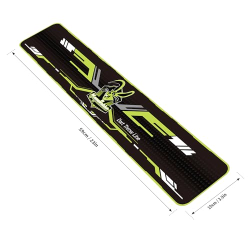 MageRabbit Dart Board Throw Line Floor Marker PVC Toe Line Sticker, for Soft and Steel Tip Dart Games, Non-Slip, Dart Throw Line Accessories，Dartboard Floor Marker,Dart Line - Thumbnail 3