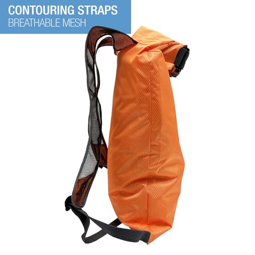 Lewis N. Clark WaterSeals Locking Backpack | Waterproof Bag | Anti-Theft Combination Lock | For Men & Women | Orange - image 3