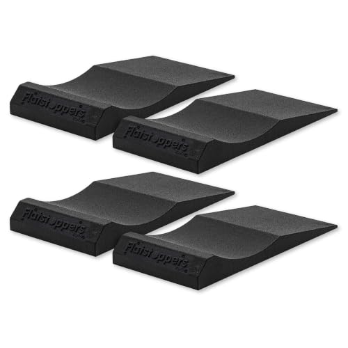 Race Ramps 4-Pack FlatStoppers Car Wheel Ramp Non-Skid Storage Pads & High-Density Foam 14 - Portable Automotive Platform Riser for Oil Changes Display and Garage Use