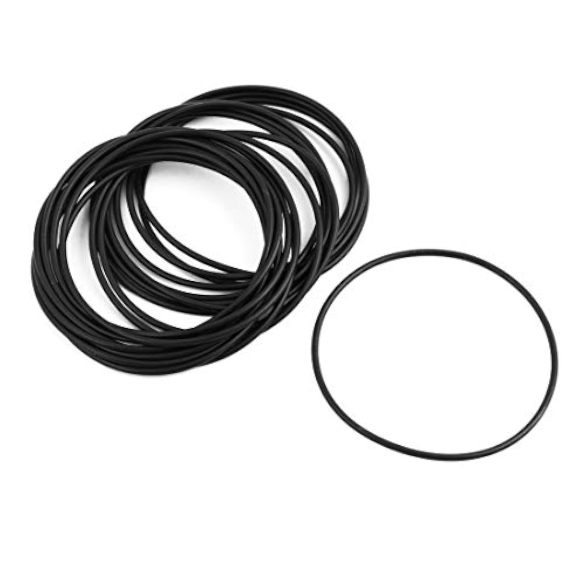 20Pcs Black Round Nitrile Butadiene Rubber O-Ring Kit