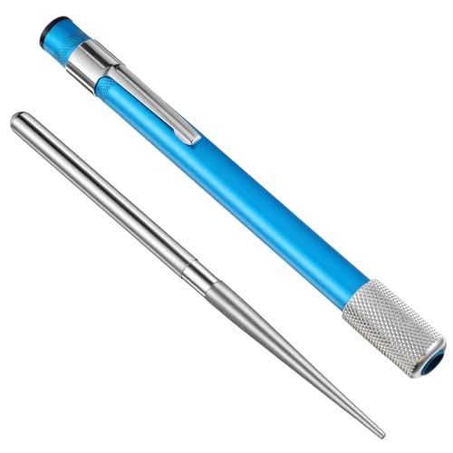 Retractable Diamond Knife Sharpener, Portable Serrated Knife Sharpener Pen Style Sharpening Rod Tool for Kitchen Outdoor Repairs Polishes Restores Serrated Stick Tools