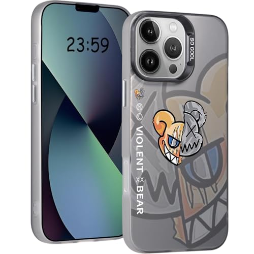 Cool-Bear-Phone-Case-for-iPhone-XR-Case-for-Boys-Men-Luxury-Street-Pattern-Design-Aesthetic-Shockproof-Designer-Cases-Compatible-with-iPhone-XR Cool Bear Phone Case for iPhone XR Case for Boys Men Luxury Street Pattern Design Aesthetic Shockproof Designer Cases Compatible with iPhone XR - Image 1