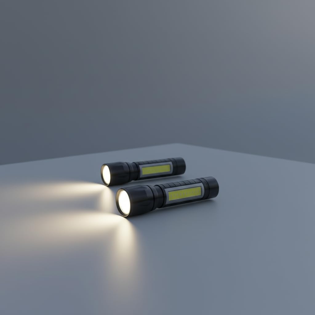Shopronics LED Torch - Powerful Rechargeable Light -2