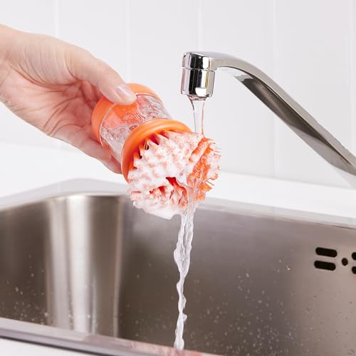 Brosse à vaisselle avec distributeur ProTuning VIDEVECKMAL orange