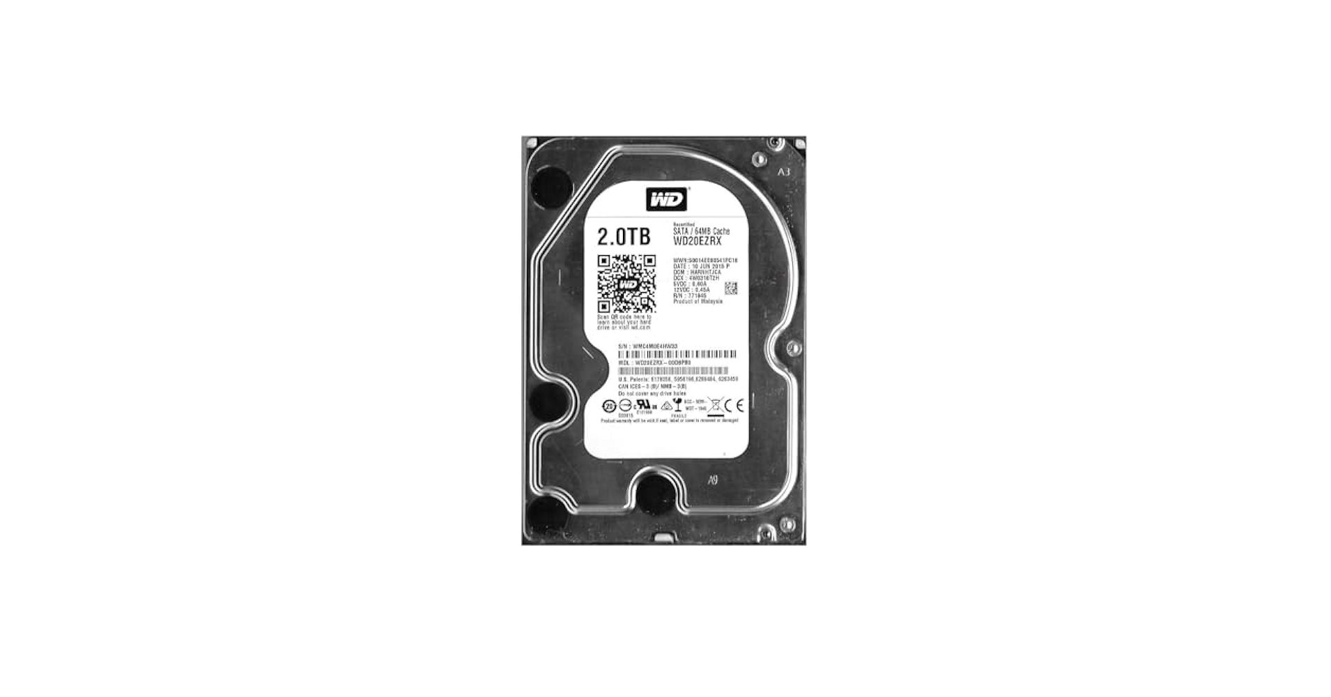 Amazon.com: WD20EZRX Western Digital 2TB 5400RPM SATA 6.0