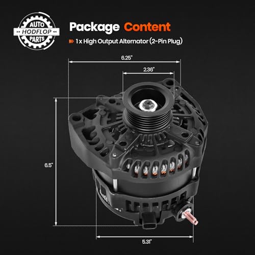 300A High Output Alternator for Chevy Tahoe Suburban Avalanche 2007-2011 by hodflop - Used condition - Image 8