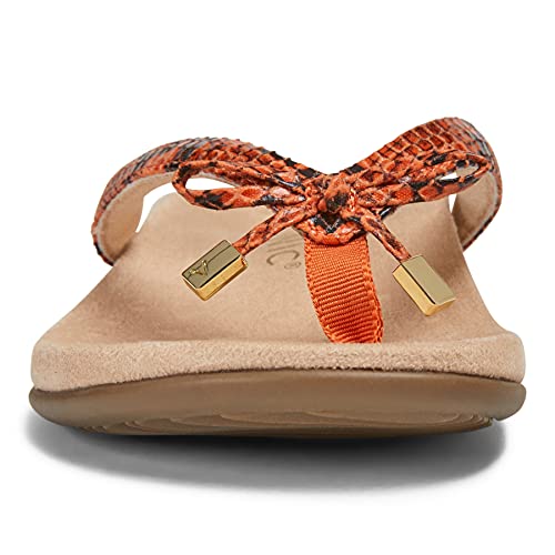 Image of Vionic Women's Rest Bella Toe Post Sandal- Supportive Ladies Orthotic Sandals that include Three Zone Comfort with Arch Support- Flip Flop for Ladies, Medium and Wide Width Size 5-12