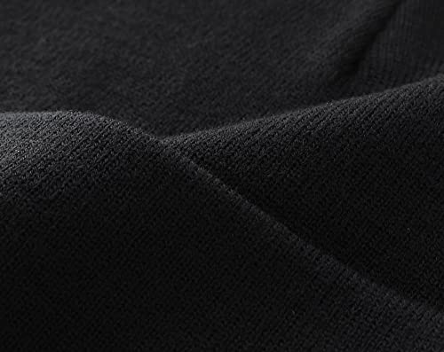Connectyle Mens Knit Daily Cuffed Beanie Solid Acrylic Beanies For Women Winter Watch Cap Black #TOP5