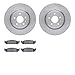 Dynamic Friction Company Front Brake Rotors with Heavy Duty Brake Pads 6202-54011