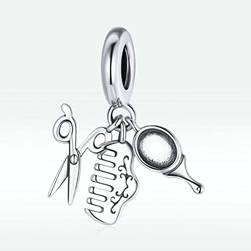 Abalorio de olla de plata 925 compatible con pulsera para amantes de la cocina 2