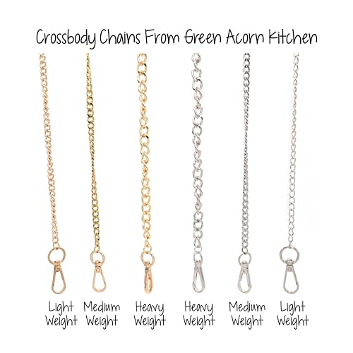 50 Inch Gold Handbag Chain - Warm Gold - Light Weight Crossbody Strap - Chain For Bride Clutch or Designer Evening Bag - Handmade4