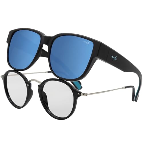 INFI Fit Over Glasses Sunglasses Polarized for Women Men Fishing Driving Outdoor Mirrored Lens UV Protection