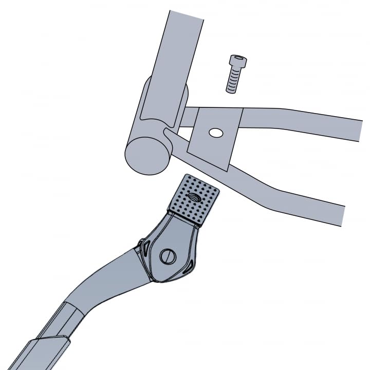 Image of BV Bicycle Kickstand for 24 inch-28 inch - Adjustable Bikes Kickstand for Adult Bike with Non-Slip Foot & Spring-Loaded Latch for Stable Any-Angle Stance - Bicycle Stand for Mountain, City & Hybrid Bikes