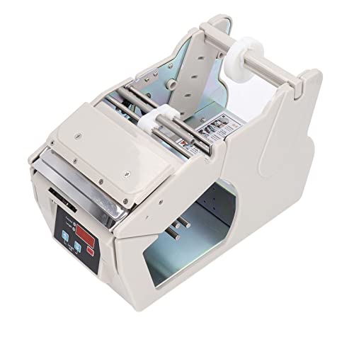 FLEXMAN Automatic Label Dispenser, 0 999999 Auto Counting Label Stripper Machine, Portable Label Peeling Separating Machine for Adhesive Label, Barcodes
