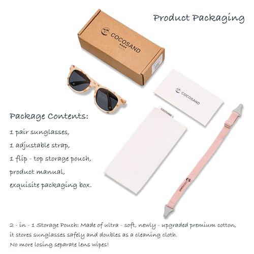 Image of COCOSAND Flexible Polarized Baby Sunglasses with Strap