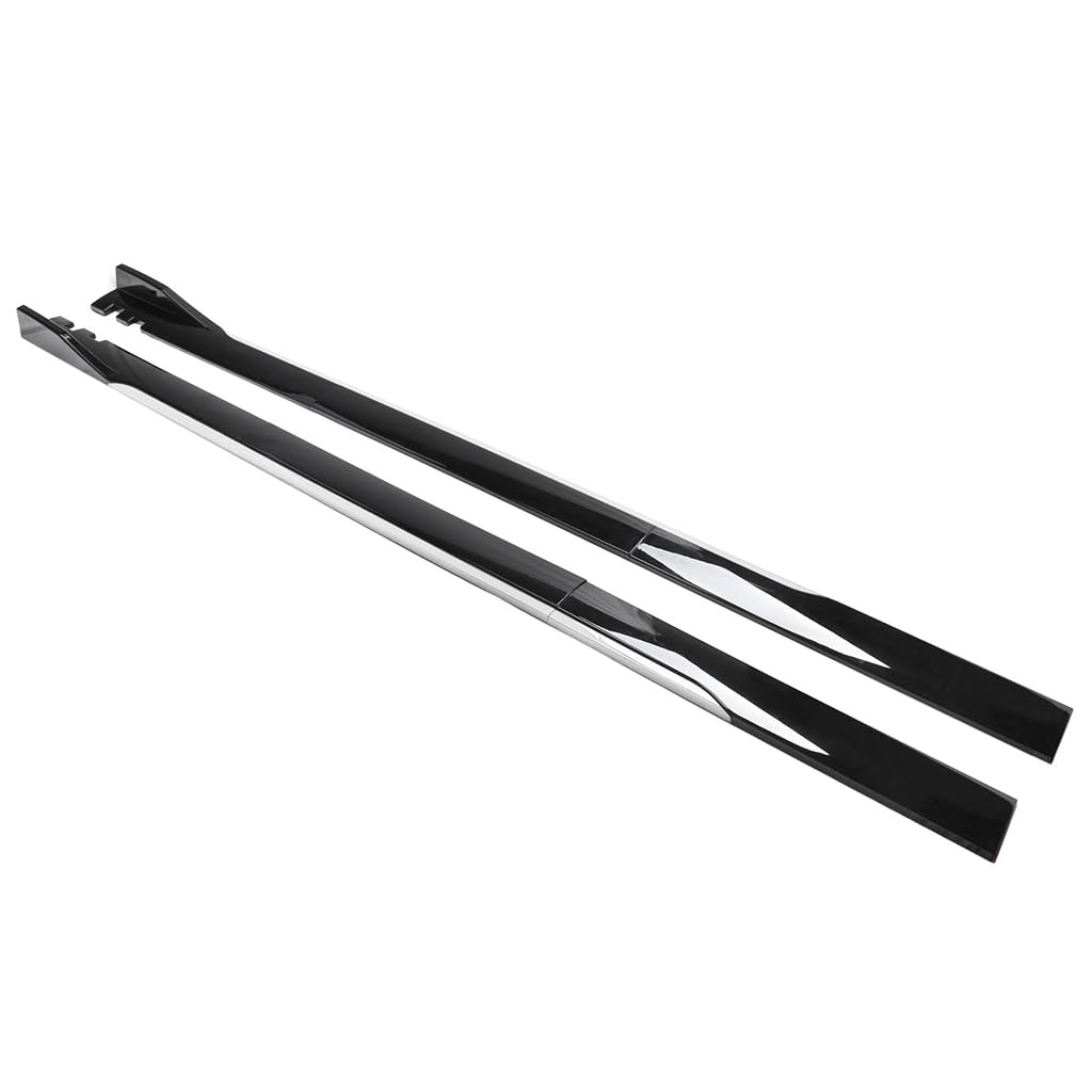 Faldones Laterales de Coche para VW Golf 7 2014-2020, Faldón Extensiones Divisores Faldón Lateral Difusor carrocería Accesorio,A-Black-White