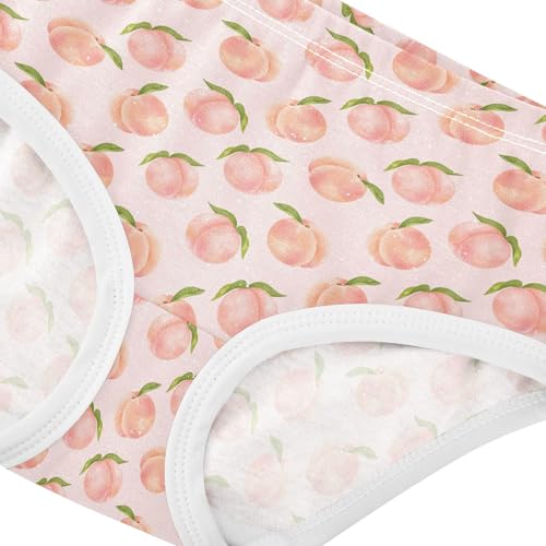 Girls' Underwear Peach Cotton Stretch Comfort Toddler Panties4