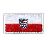 Flagge Thüringen Aufnäher Patch Aufnäher Aufnäher