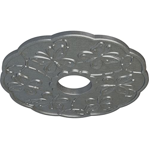 Image of Ekena Millwork CM17TSPLSDecorative Ceiling Medallions Modeled After Original Historical Patterns & Designs, Platinum
