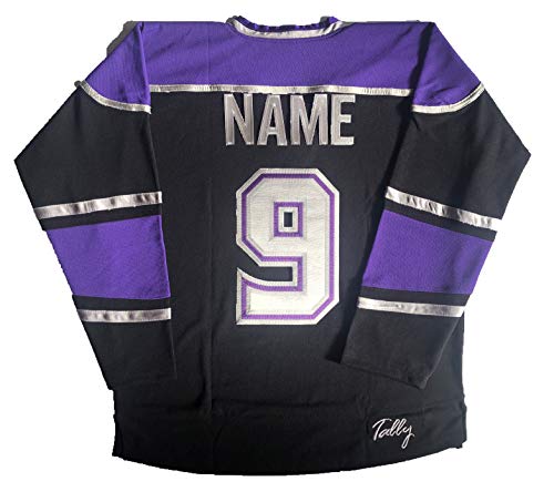 Ironmen Hockey Jerseys - We are Ready to Customize with Your Name and Number (Black, Adult Small)