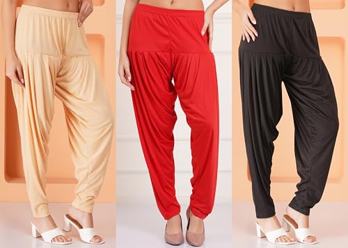 Image of Buy That Trendz Patiala Salwar for Women Relaxed Fit Viscose Patiyala Salwar Harem Bottom Pants