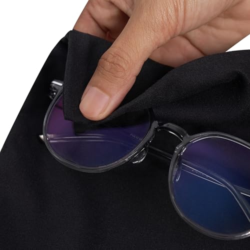 Premium Microfiber Drawstring Bags (Set of 5) – Multipurpose Travel Storage Pouches for Cords, Toiletries, Jewelry, Shoes – Durable Organizer with Strong Drawstring Closure (Black, 6 x 8 Inches)4