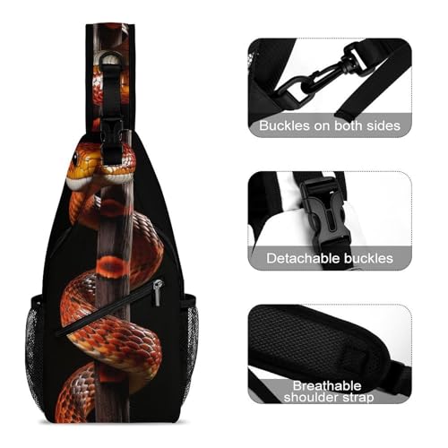 Mochila deportiva tipo sling blanca para hombres y mujeres miniatura 3
