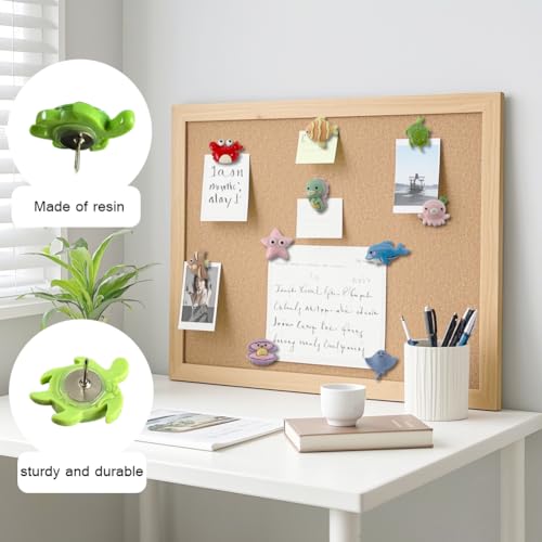 Chinchetas de dibujos animados de madera suave para carteleras 4