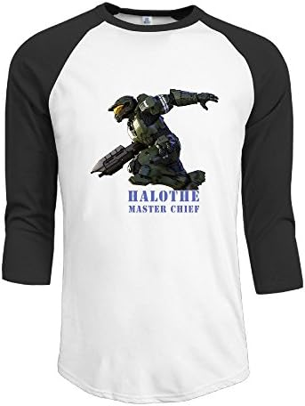 Halo The Master Chief Collection Raglan Sleeve O-Neck Half Sleeve T-shirts Male Half Sleeve?Teeshirts