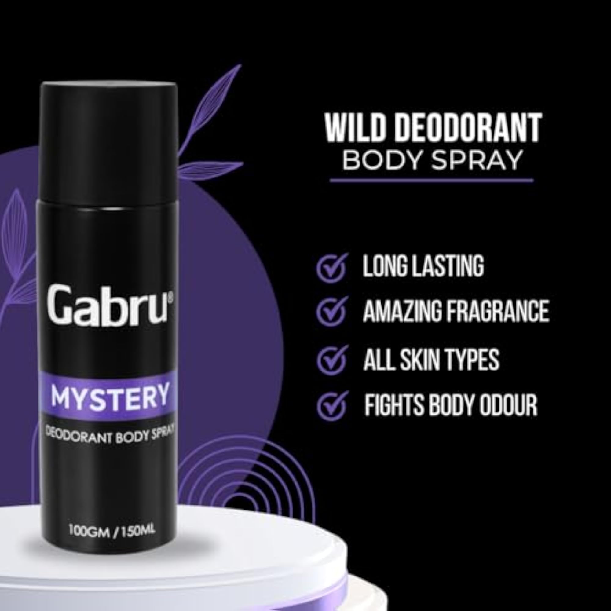 Men's Intense & Mystery Deodorant Body Spray Combo