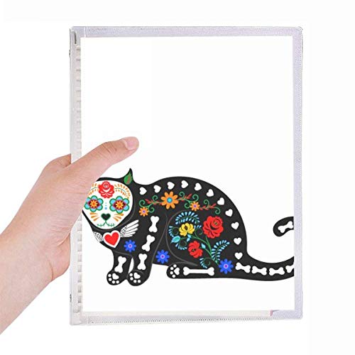 Journal intime chat noir fleurs gothique pour un cadeau original et mystérieux
